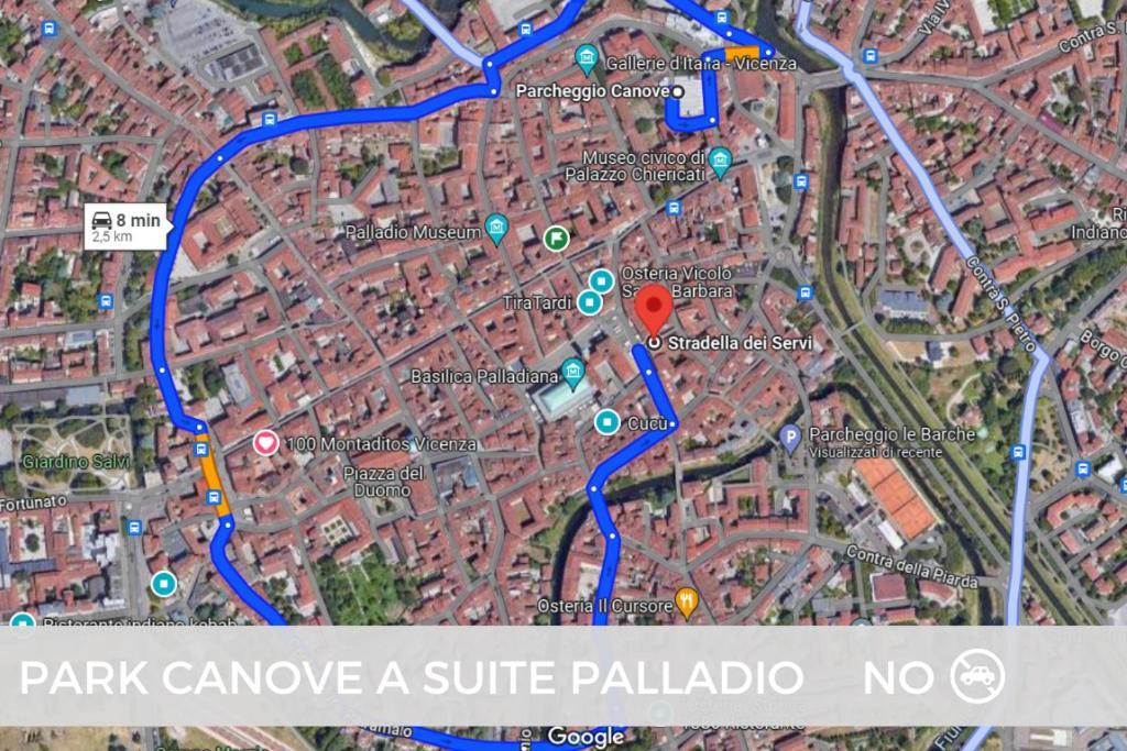 Suite Palladio Centro Vicenza A 2 Passi Da Piazza Dei Signori Check-In Veloce Bagian luar foto